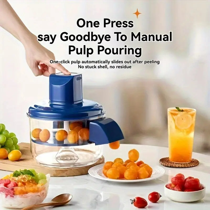 Rechargeable Electric Grape Peeler & Veggie Slicer – Compact, USB-Powered Cutter