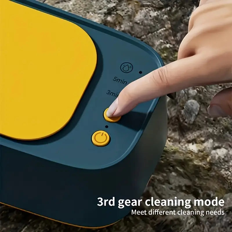 360° Rechargeable Ultrasonic Cleaner | High-Frequency Vibration Cleaning Device for Jewelry, Eyewear, Watches, Braces & Dentures | USB Charging, Compact & Multi-Functional