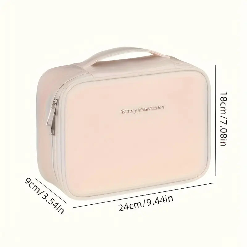 Multi-Layer Travel Makeup Bag – Large-Capacity Detachable Cosmetic Organizer, Unisex