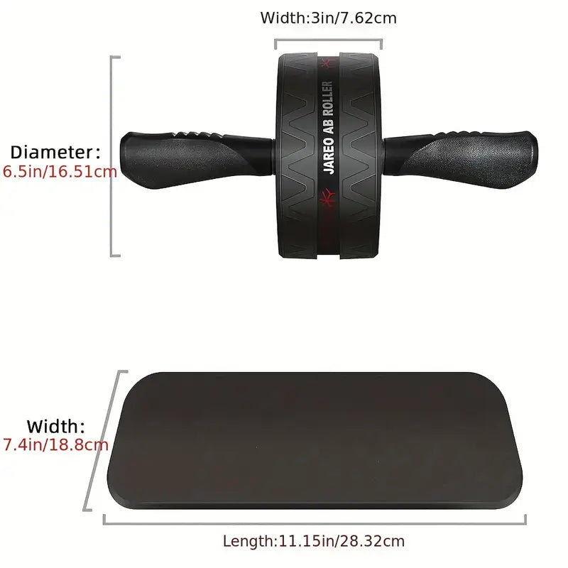 Silent Abdominal Wheel for Core Training – Stable & Quiet Abs Roller for Home, Gym & Indoor Workouts – Tummy Tuck Fitness Equipment for Men & Women