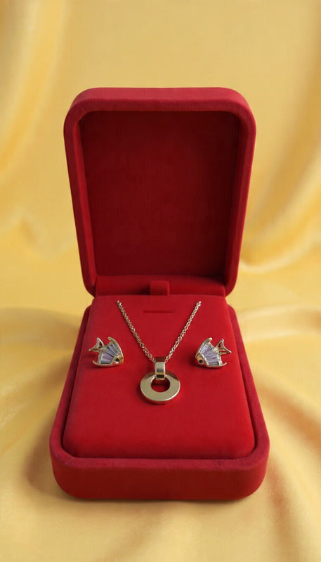 18K Rose Gold Plated Jewelry Set – Valentine Gift