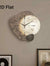 Modern Creative 2D Moon Wall Clock – Silent Quartz, Wooden Design