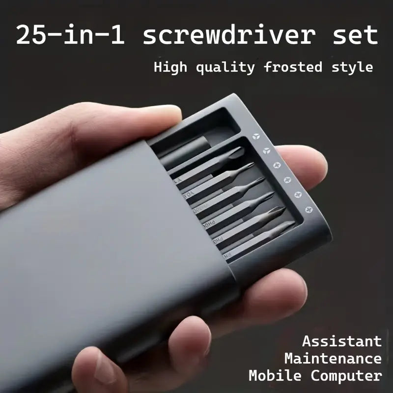 25-in-1 Precision Screwdriver Set for Mobile Phones & Tablets | Multi-Function Electronics Repair Tool Kit – Assorted Bits, Durable & Portable