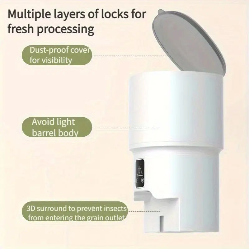 Smart WiFi Cat Feeder – 4L Automatic Pet Feeder with App Control & USB Power