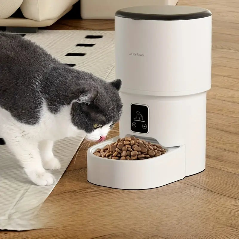 Smart WiFi Cat Feeder – 4L Automatic Pet Feeder with App Control & USB Power