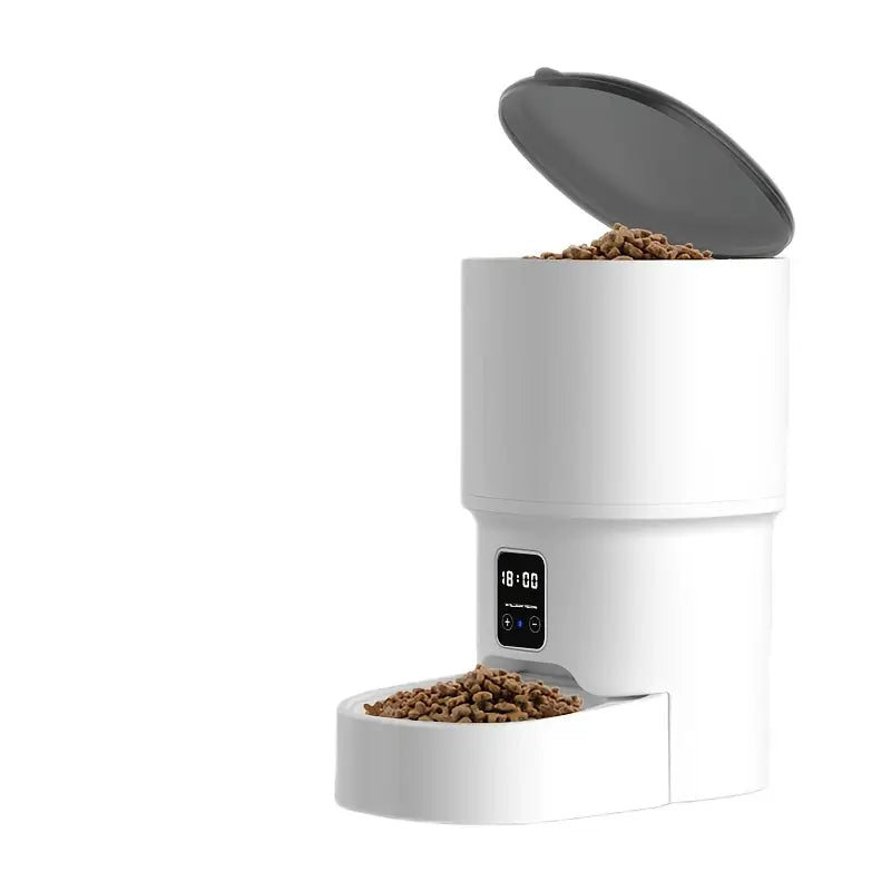 Smart WiFi Cat Feeder – 4L Automatic Pet Feeder with App Control & USB Power