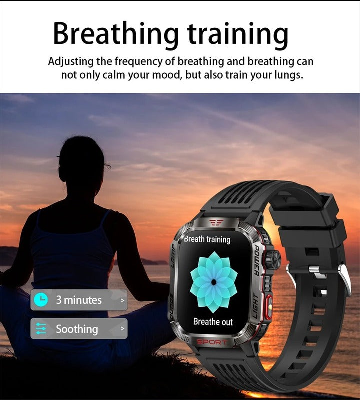 DAORKOW QX11 Smart Watch for Men – 1.96" Display, Bluetooth Calling, IP68 Waterproof, Fitness Tracker, AI Voice Assistant, 100+ Sports Modes