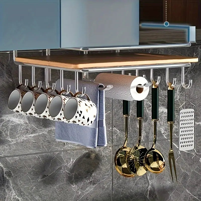 Under-Cabinet Hanging Rack (Stainless Steel)