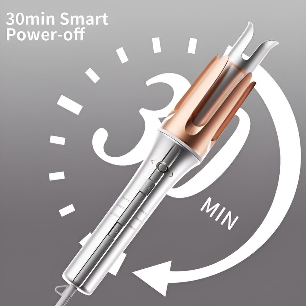 SHEGLAM 1-Inch Automatic Hair Curler – Fast Heating, 3 Temp Settings, 2-Way Rotation, Anti-Tangle & Auto Shut-Off