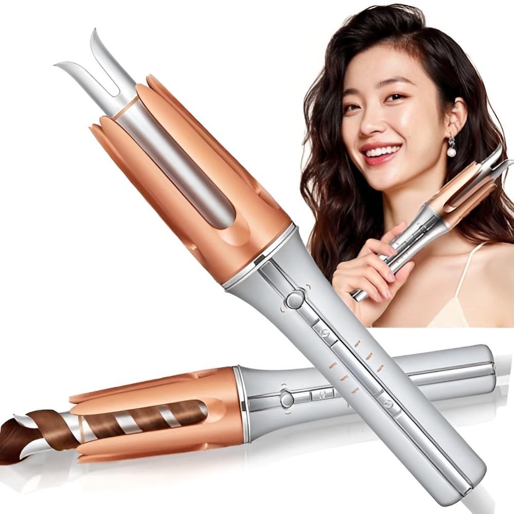 SHEGLAM 1-Inch Automatic Hair Curler – Fast Heating, 3 Temp Settings, 2-Way Rotation, Anti-Tangle & Auto Shut-Off