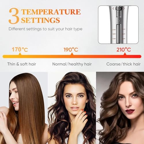 SHEGLAM 1-Inch Automatic Hair Curler – Fast Heating, 3 Temp Settings, 2-Way Rotation, Anti-Tangle & Auto Shut-Off