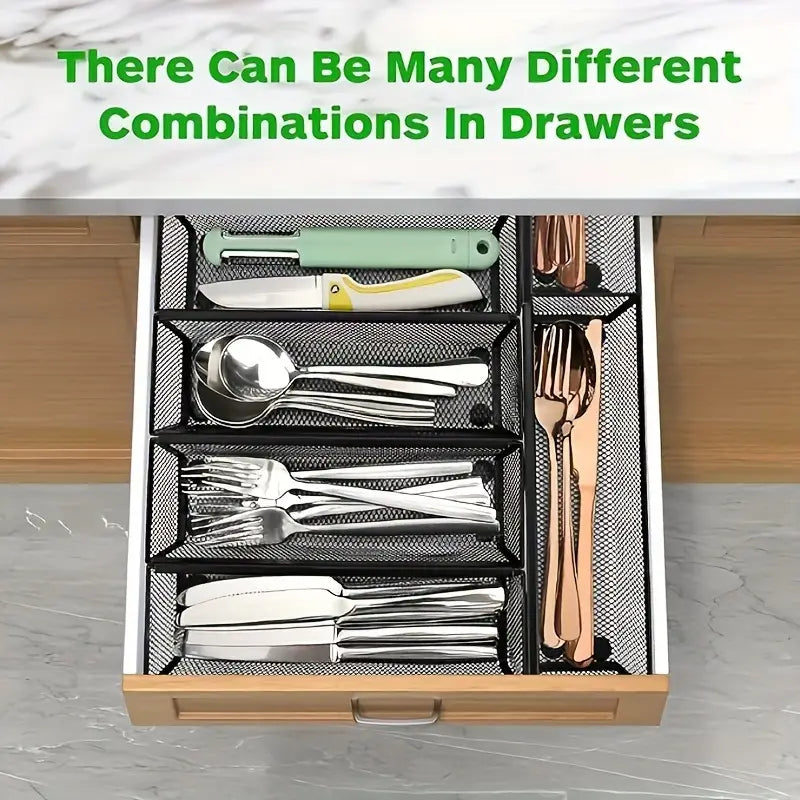 Kitchen Drawer Organizer for Cutlery and Silverware