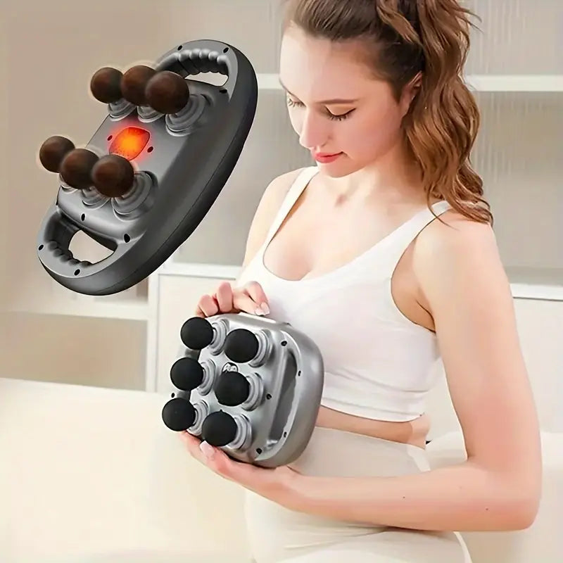 Six-Head Electric Handheld Massage Device – Deep Tissue Relaxation