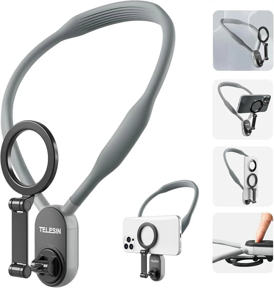 Watch, Scroll & Record – 100% Hands-Free Neck Phone Holder 🇦🇪