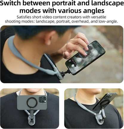 Watch, Scroll & Record – 100% Hands-Free Neck Phone Holder 🇦🇪