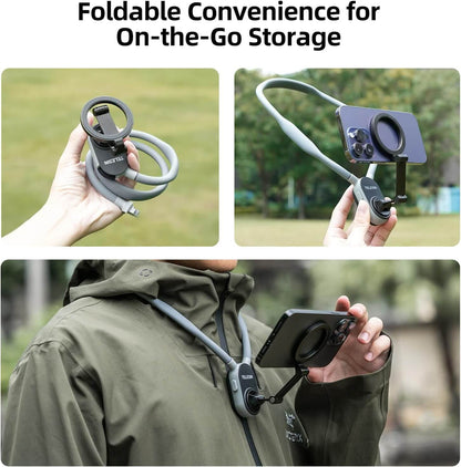 Watch, Scroll & Record – 100% Hands-Free Neck Phone Holder 🇦🇪