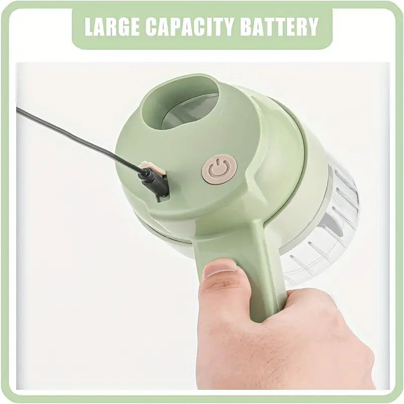 HOTU Portable Mini Food Chopper – USB Rechargeable Electric Grinder for Meat & Veggies