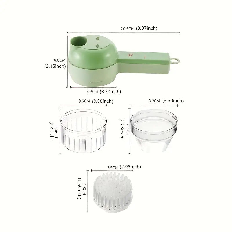 HOTU Portable Mini Food Chopper – USB Rechargeable Electric Grinder for Meat & Veggies