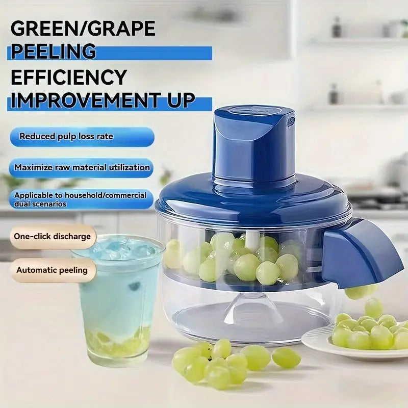 Rechargeable Electric Grape Peeler & Veggie Slicer – Compact, USB-Powered Cutter