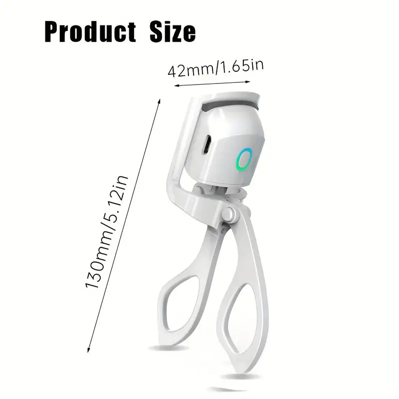 LIOIJ Electric Eyelash Curler | USB-Rechargeable Heated Lash Curler for Long-Lasting Curls – Portable, Quick Heating, Modern Eye Beauty Tool