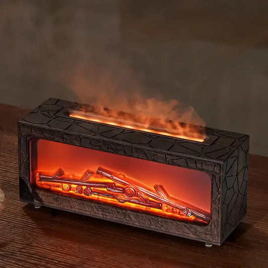 FlameFire Aroma Diffuser – Real Flame Effect & Relaxing Aroma