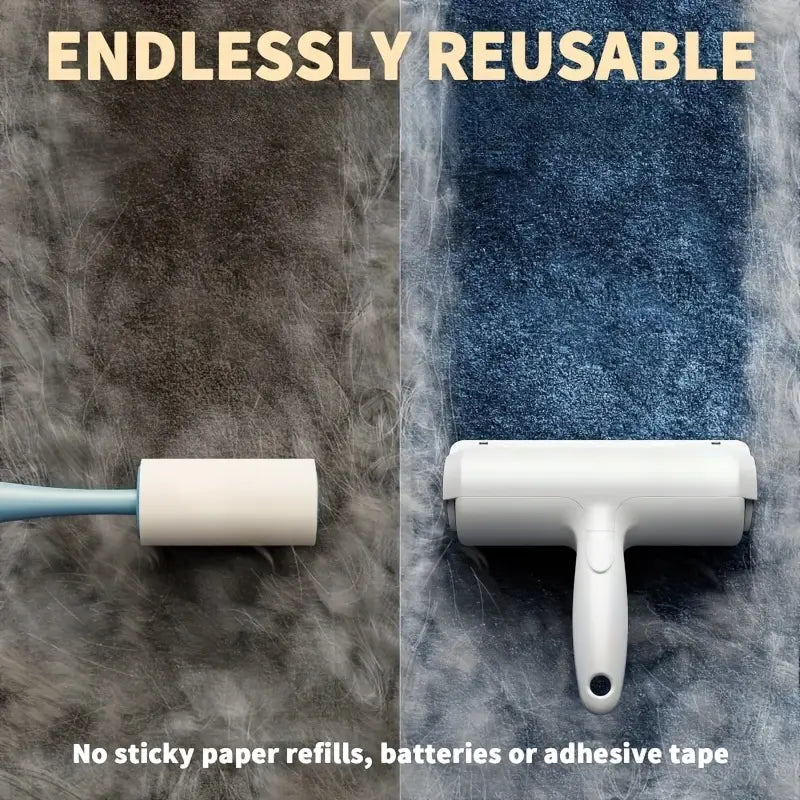 Reusable Pet Hair Remover Roller – Self-Cleaning Lint Tool for Furniture & Car Seats