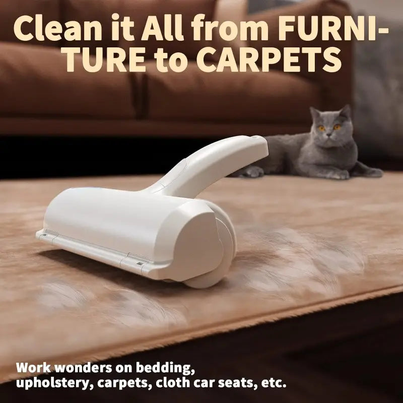 Reusable Pet Hair Remover Roller – Self-Cleaning Lint Tool for Furniture & Car Seats