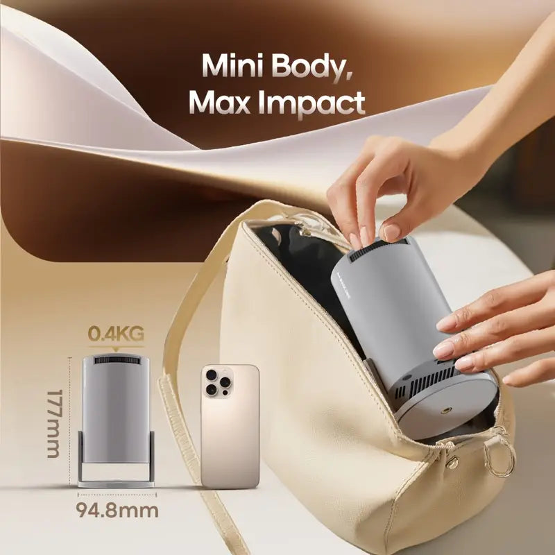 Magcubic HY300 Pro Android 11 Mini Projector | 4K Support, Built-in Speakers, Smart TV, Wi-Fi, Low Noise | Portable Home Theater with 3.3m Screen, EU Plug, 1280x720P HD