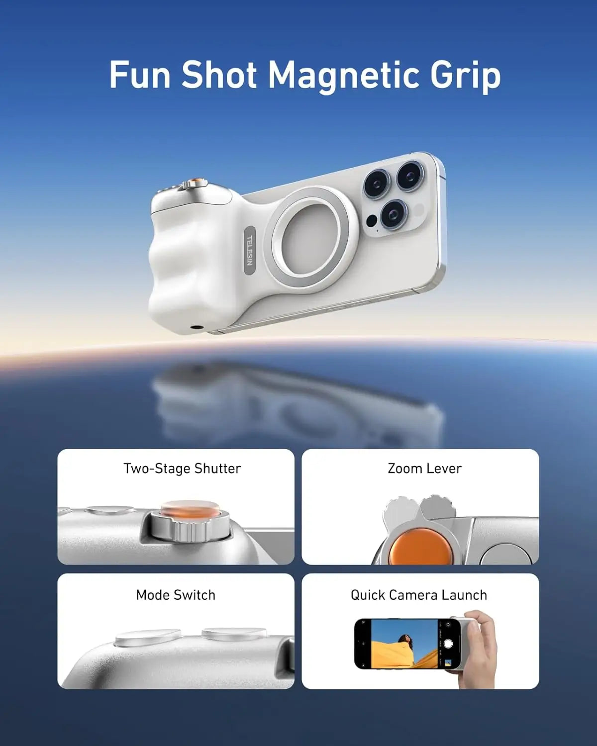 SnapGrip Pro Magnetic Camera Handle