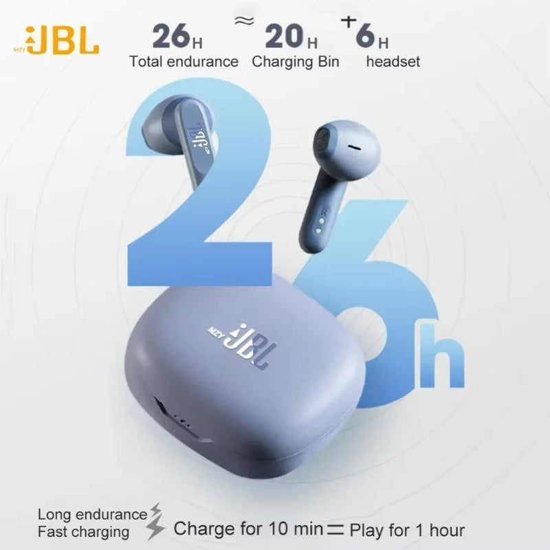 JBL Wave300 TWS Wireless Bluetooth Earbuds – 9D Sound, Touch Control, Noise Cancelling, IPX2 Waterproof, Sports In-Ear Headphones