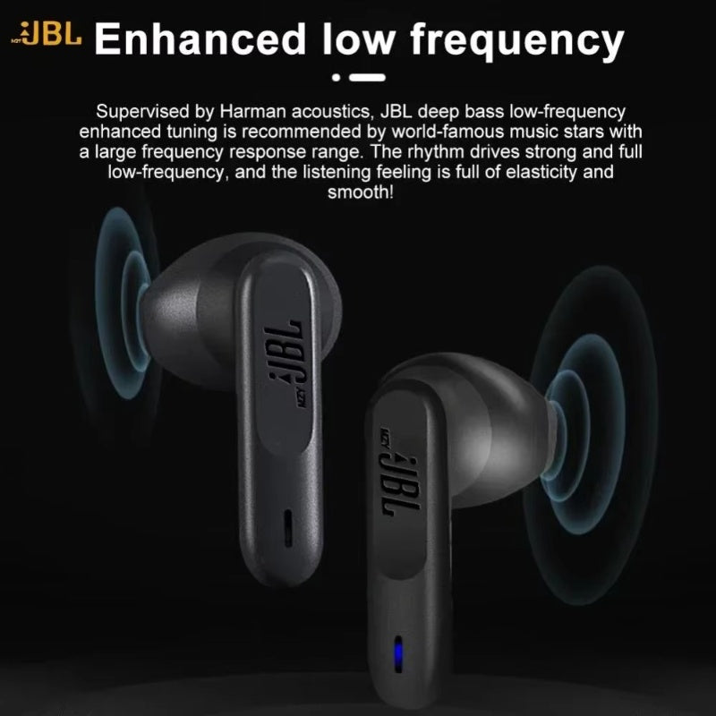 JBL Wave300 TWS Wireless Bluetooth Earbuds – 9D Sound, Touch Control, Noise Cancelling, IPX2 Waterproof, Sports In-Ear Headphones