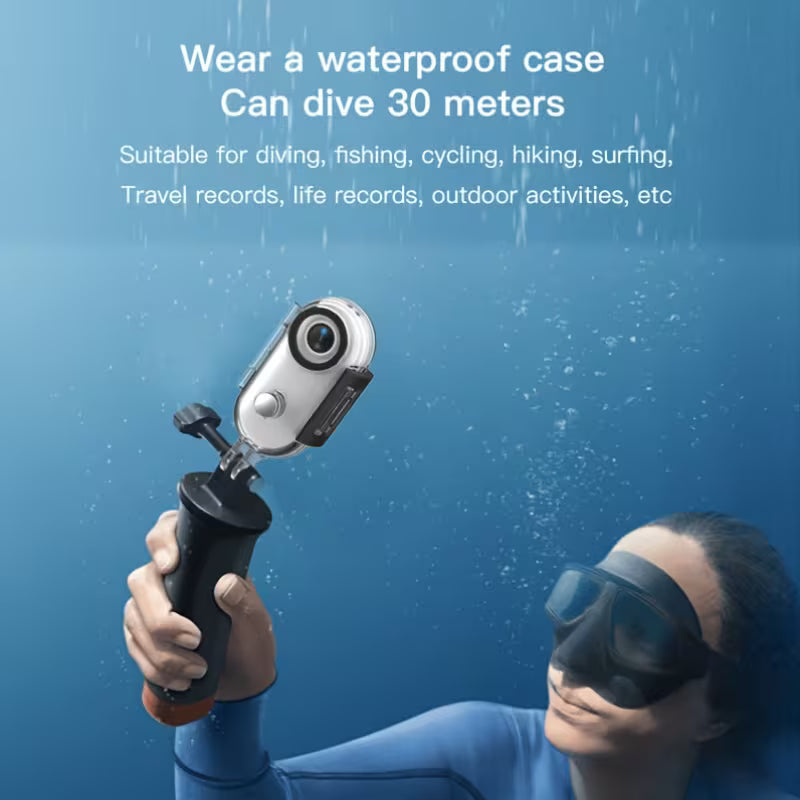 4K Mini Wearable Action Camera – Waterproof Magnetic POV Body Cam with 360° Clip for Vlogging, Cycling & Motorbike
