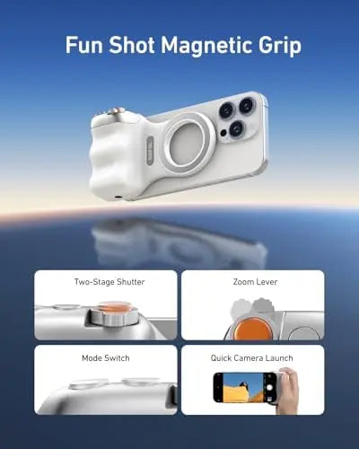 TELESIN Magnetic Camera Grip & LED Selfie Light – Pro Content Creator Bundle