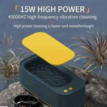 360° Rechargeable Ultrasonic Cleaner | High-Frequency Vibration Cleaning Device for Jewelry, Eyewear, Watches, Braces & Dentures | USB Charging, Compact & Multi-Functional