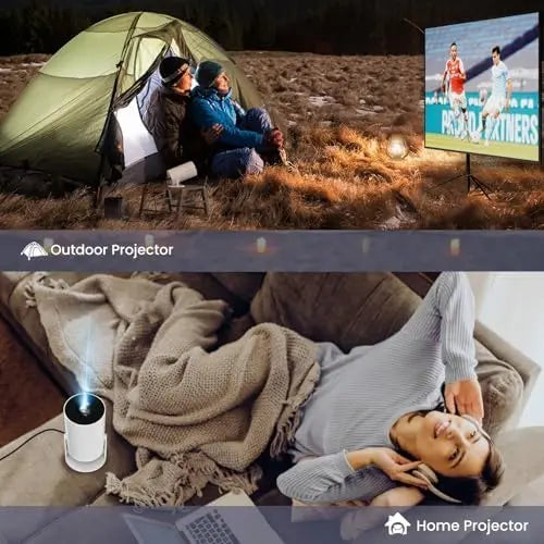 Magcubic HY300 Pro Android 11 Mini Projector | 4K Support, Built-in Speakers, Smart TV, Wi-Fi, Low Noise | Portable Home Theater with 3.3m Screen, EU Plug, 1280x720P HD