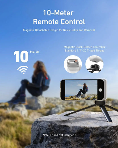 TELESIN Magnetic Camera Grip & LED Selfie Light – Pro Content Creator Bundle