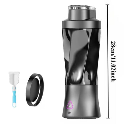 20oz Portable Electric Blender Bottle – USB-C Rechargeable, 7000RPM Motor, Hot & Cold Drinks, Fully Automatic, Leakproof for Travel & Sports