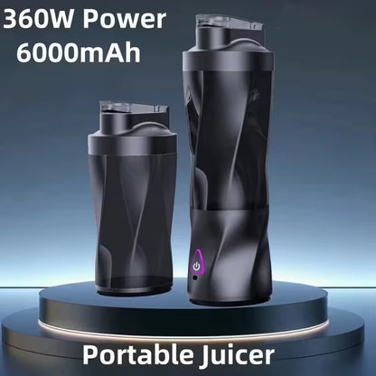 20oz Portable Electric Blender Bottle – USB-C Rechargeable, 7000RPM Motor, Hot & Cold Drinks, Fully Automatic, Leakproof for Travel & Sports
