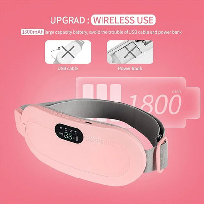 Portable Electric Heating Pad – Soft Pink Warmer for Women