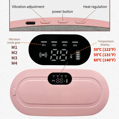 Portable Electric Heating Pad – Soft Pink Warmer for Women