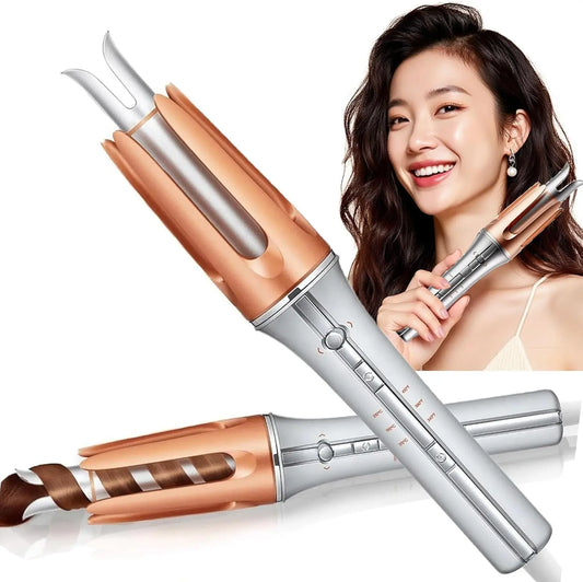 SHEGLAM 1-Inch Automatic Hair Curler – Fast Heating, 3 Temp Settings, 2-Way Rotation, Anti-Tangle & Auto Shut-Off