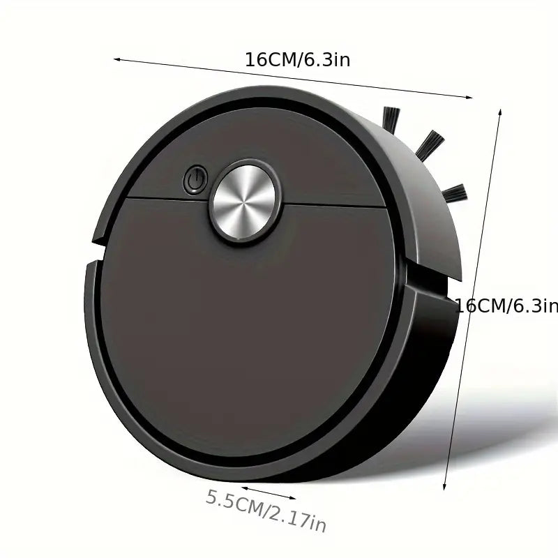 USB Smart Robot Vacuum Cleaner – Slim, Low-Noise Design | Pet Hair, Hard Floor & Daily Cleaning | 60-Min Runtime & Auto Charging